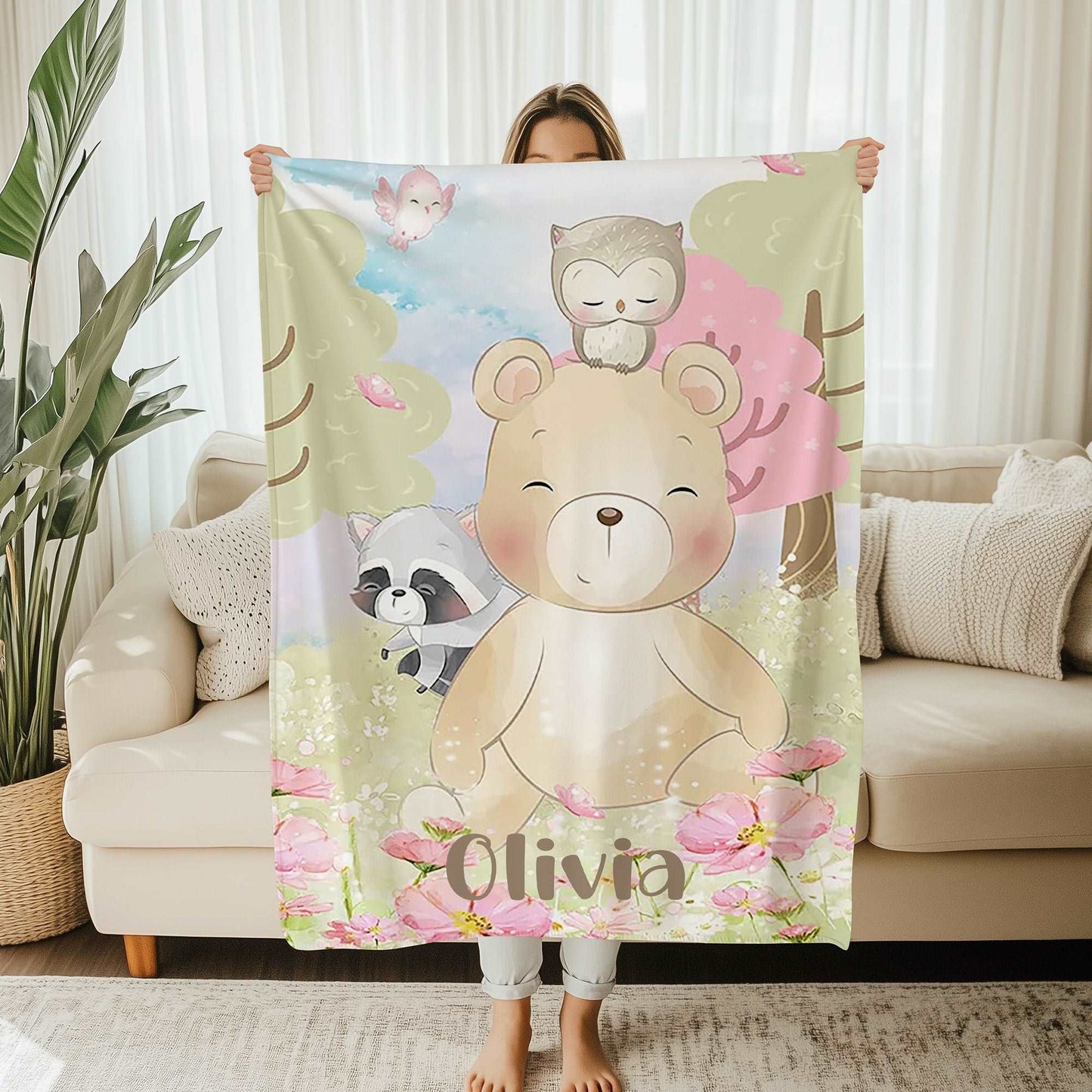 Woodland Bear Blanket