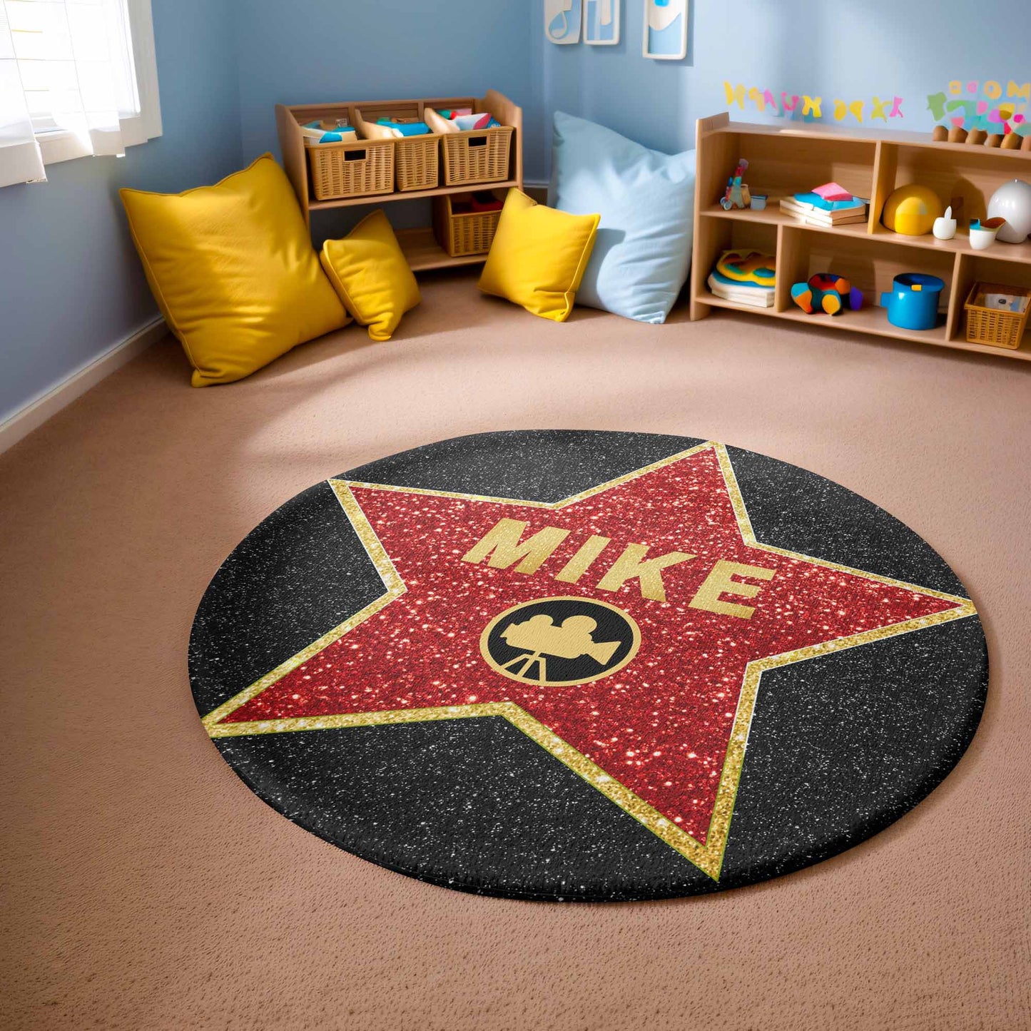 Movie Star Round Rug