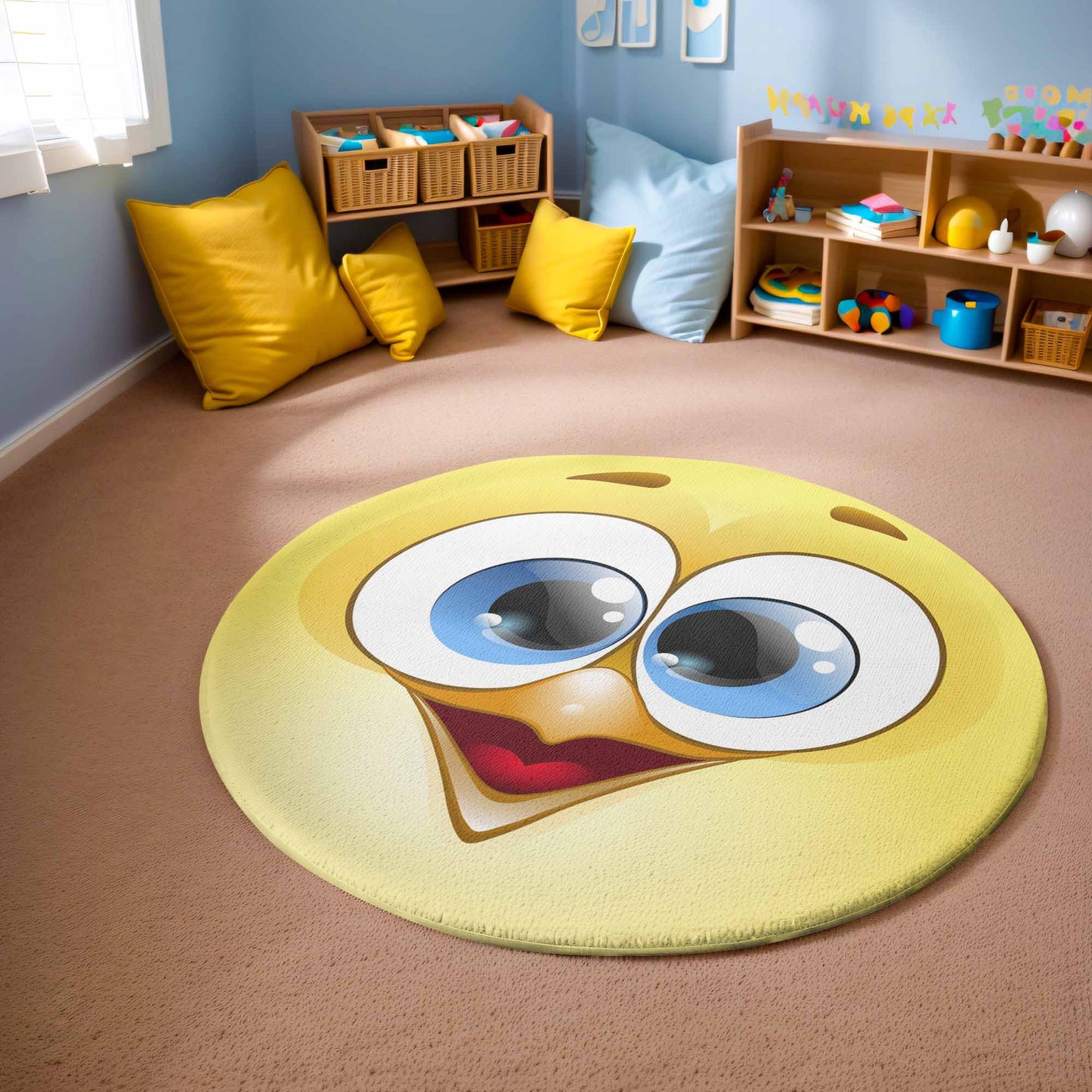 Chicken Face Round Rug