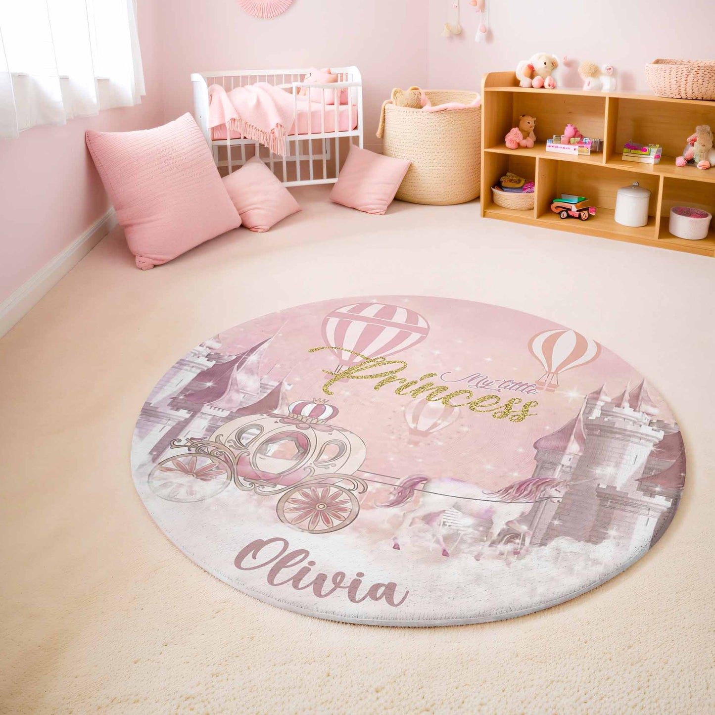 My Little Princess Round Rug