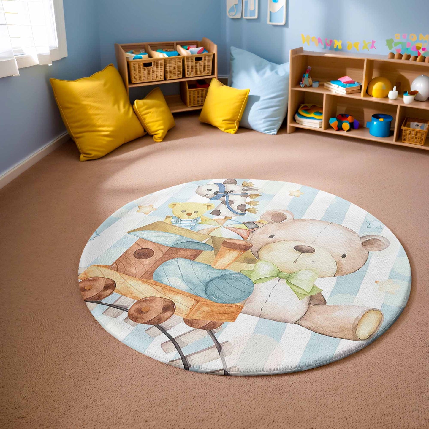 Teddy Bear Baby Toys Round Rug