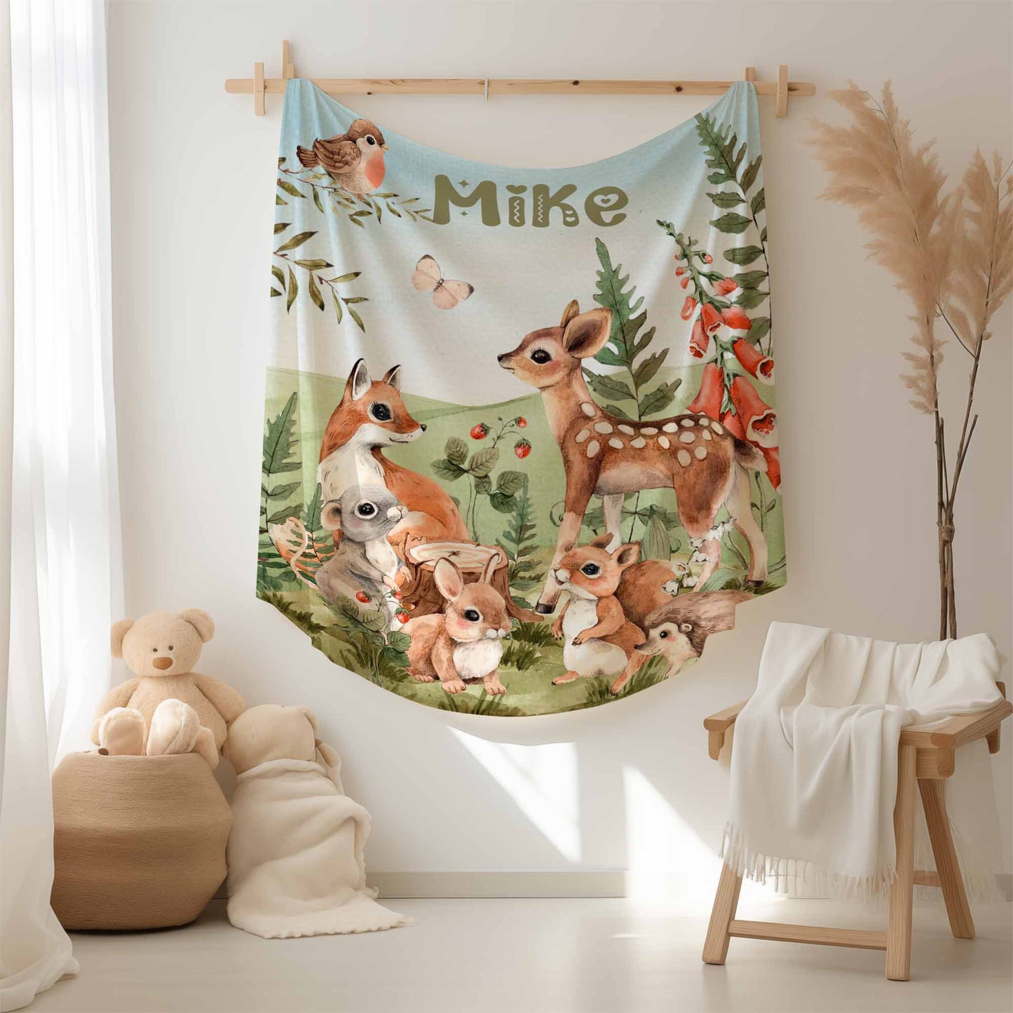 Woodland Animals Blanket