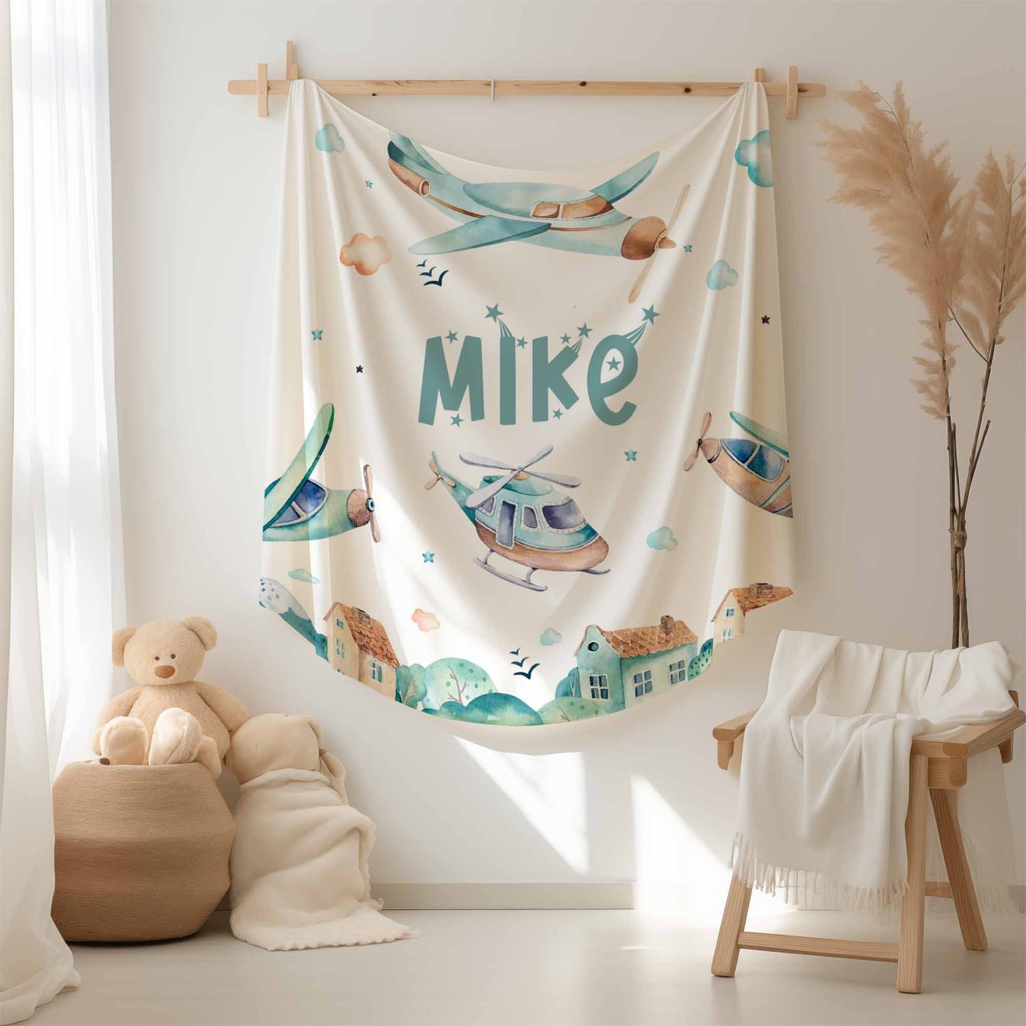 Airplane Baby Blanket