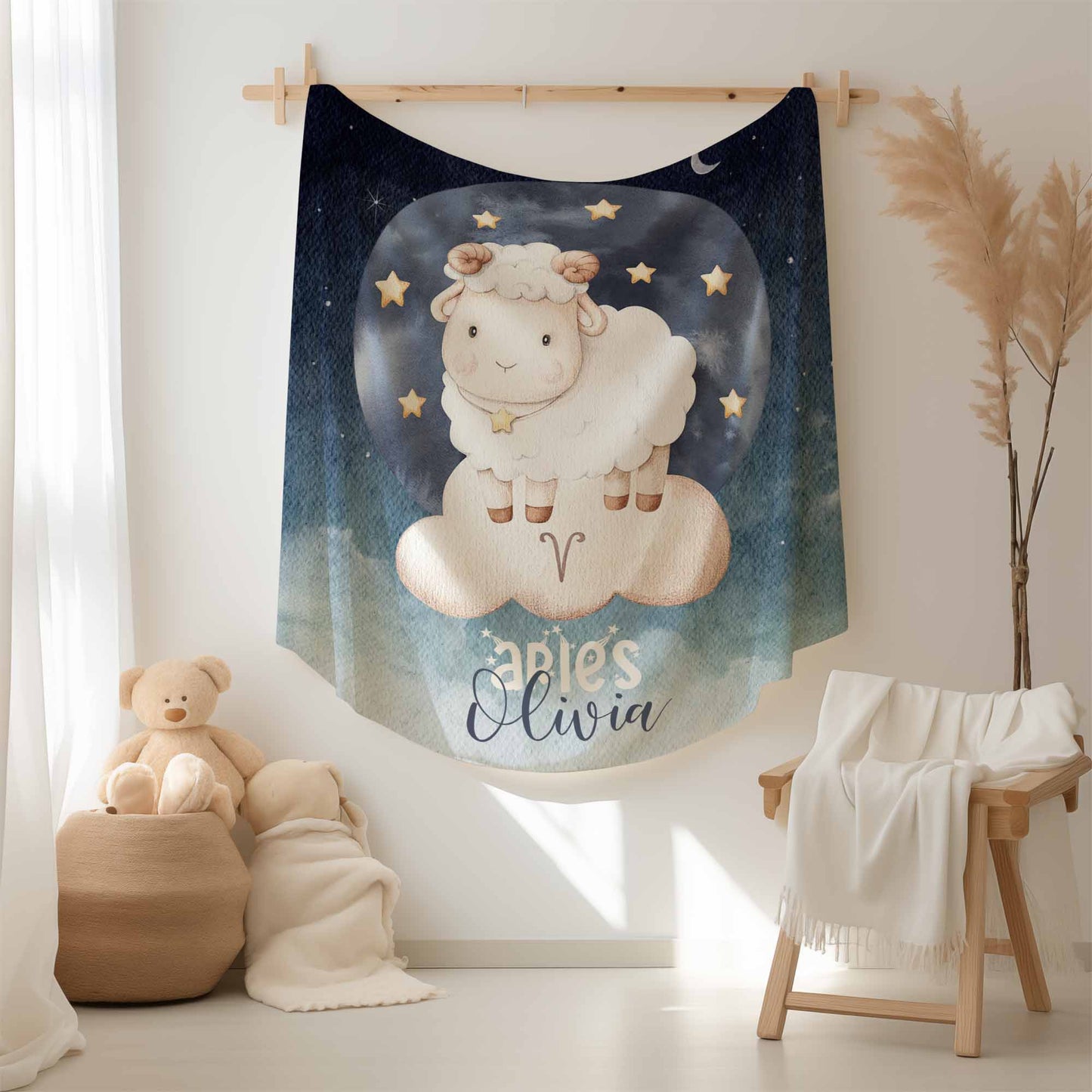 Aries Zodiac Blanket