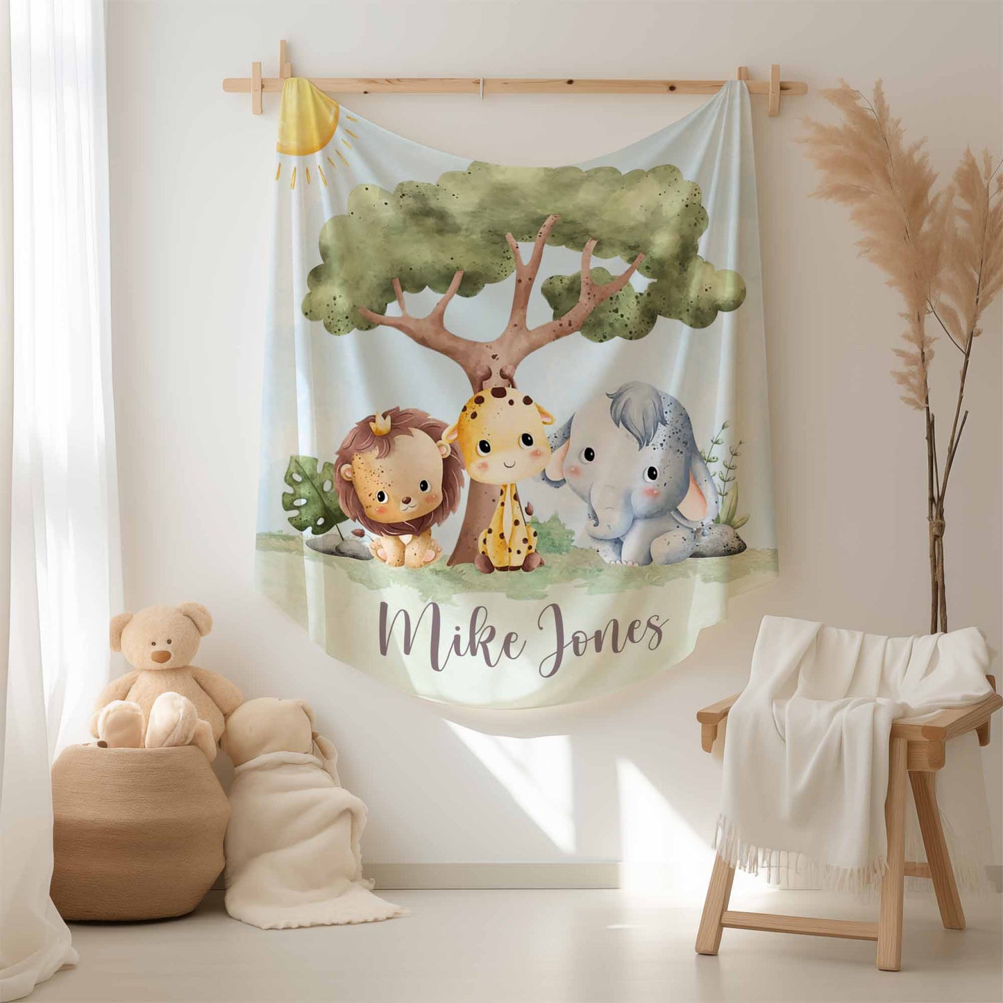 Safari Animals Blanket