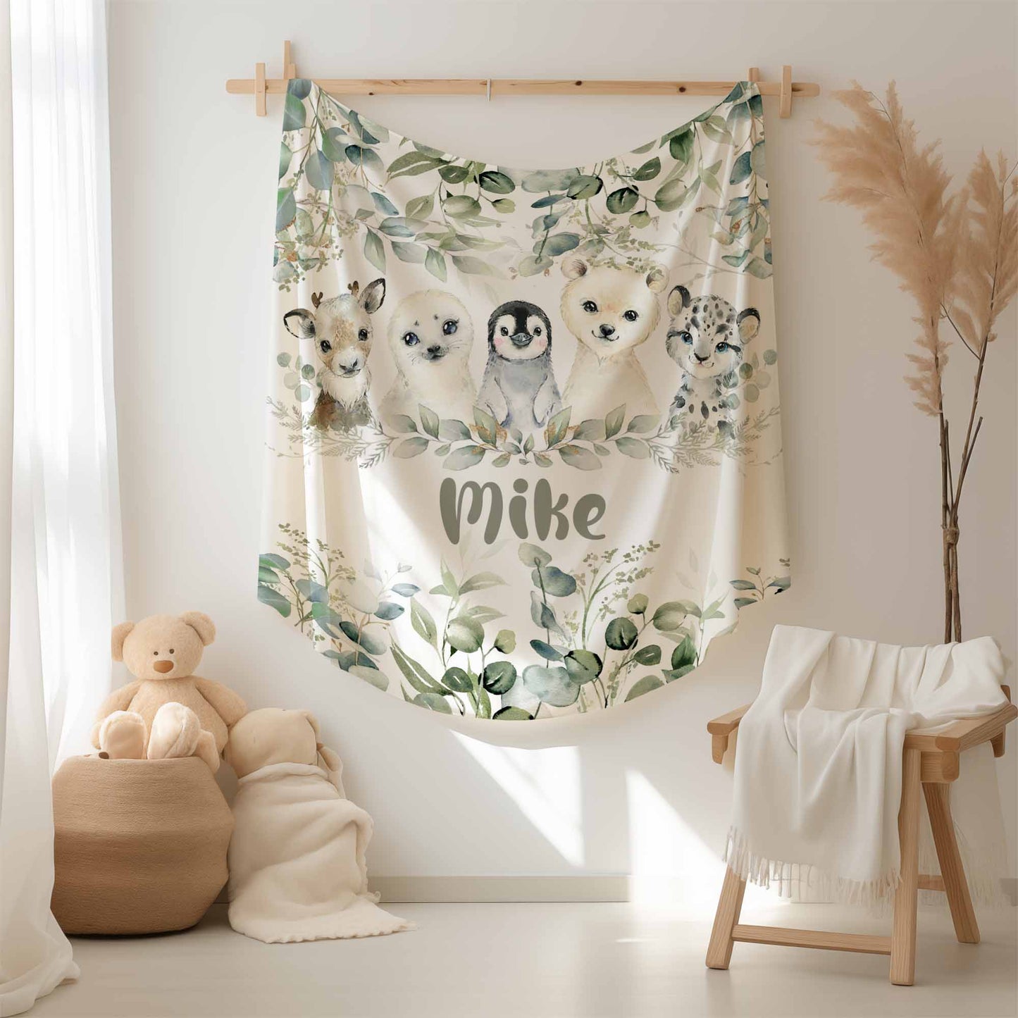Arctic Animals Nursery Blanket