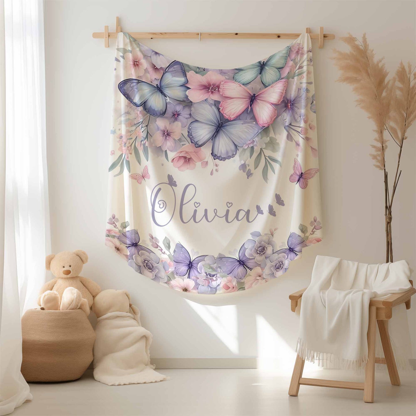 Butterfly Nursery Blanket