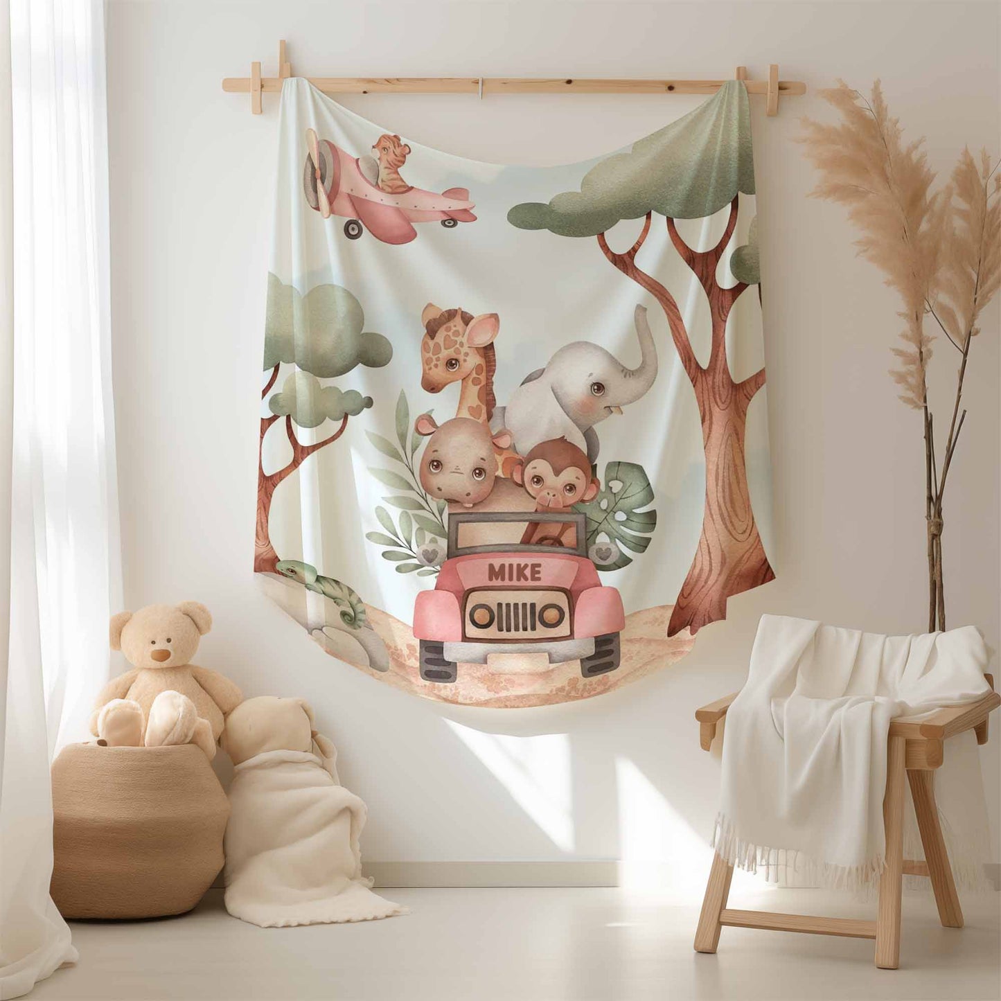 Animals In Car Blanket