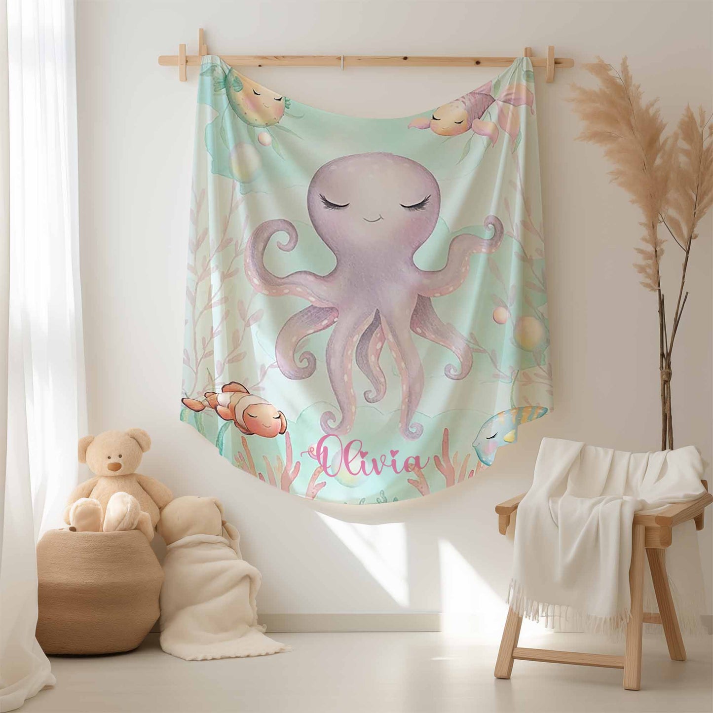 Octopus Nursery Blanket