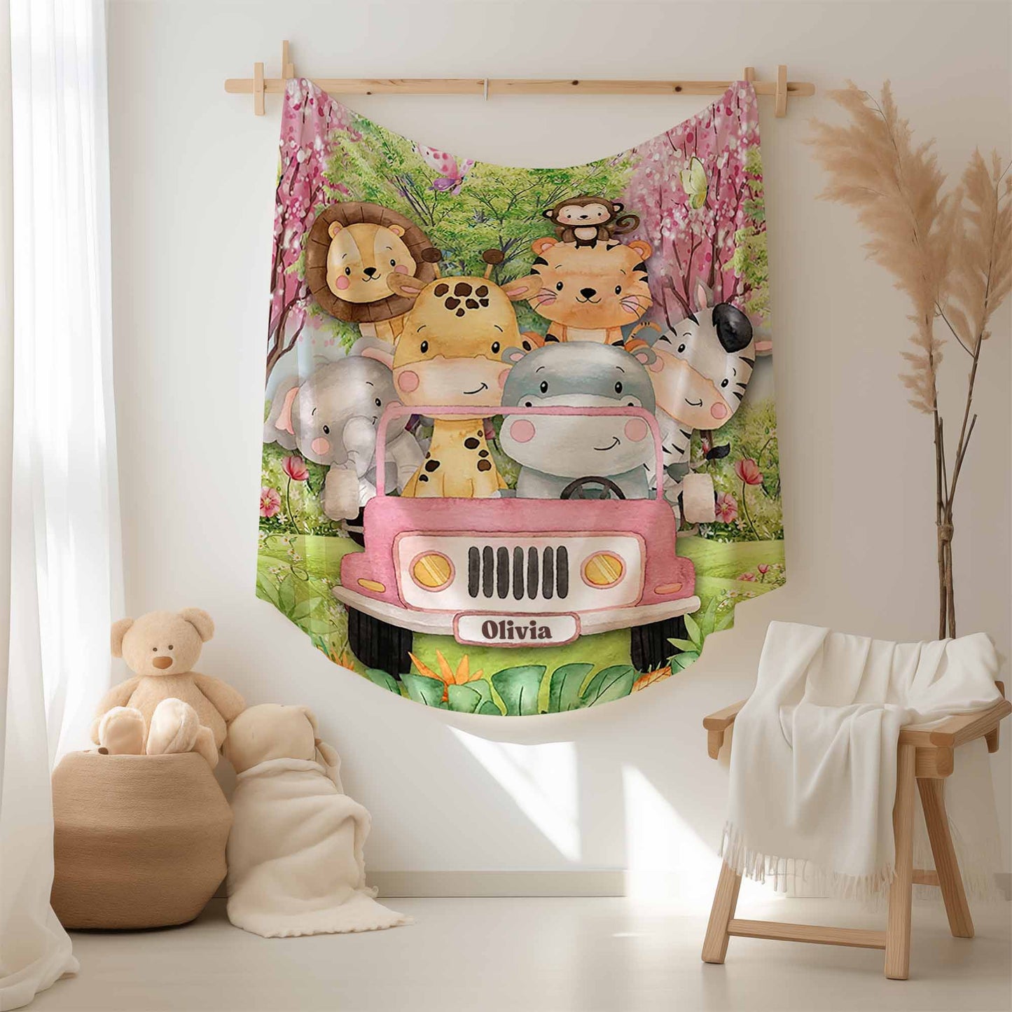 Animals In Car Blanket