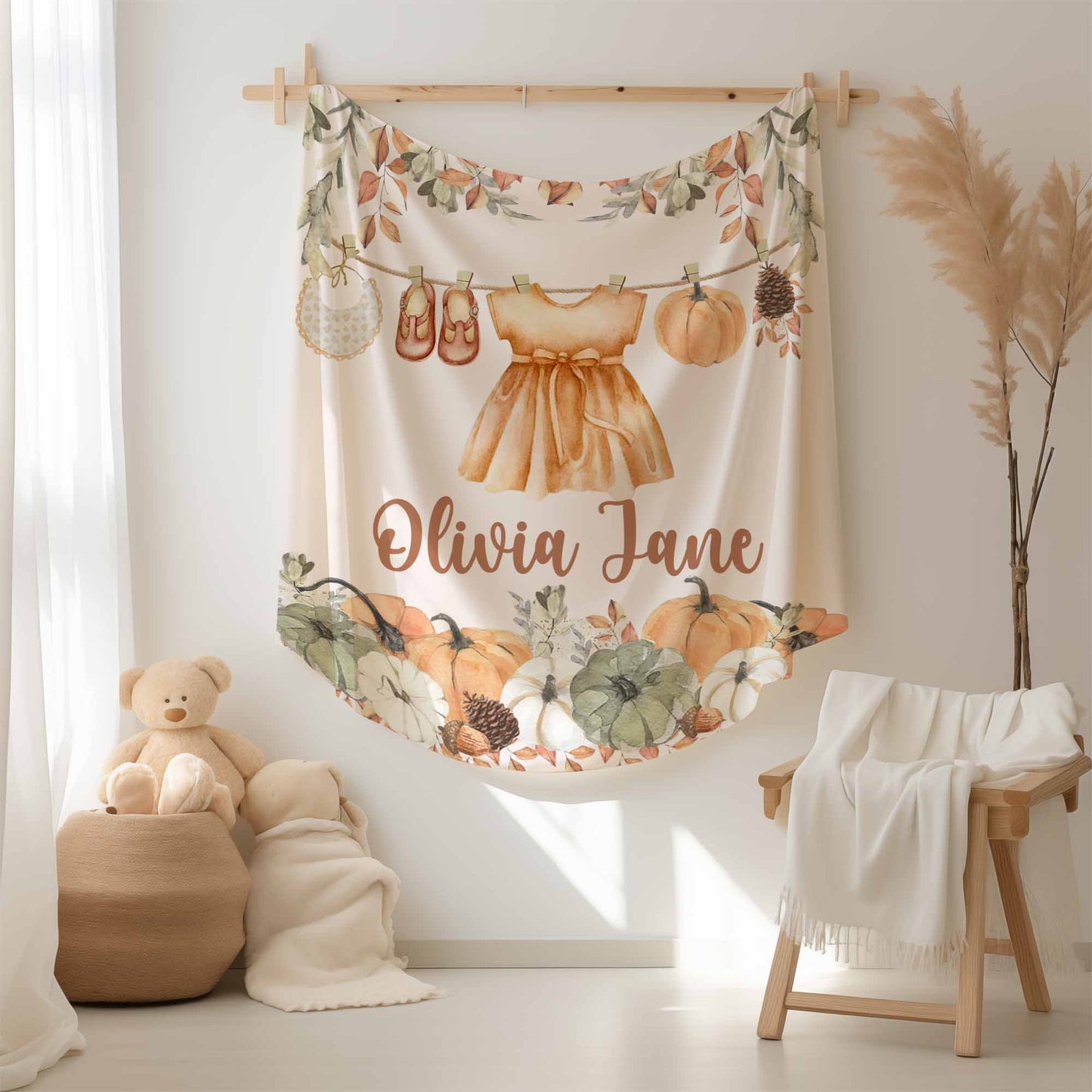 Autumn Baby Girl Blanket