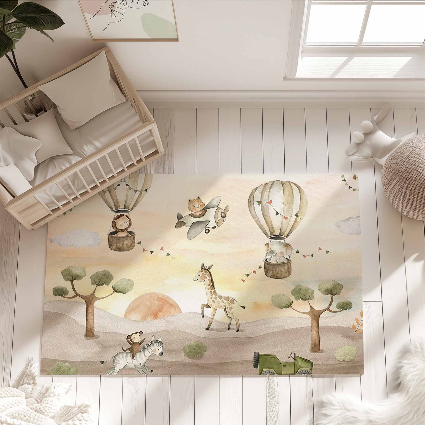 Safari Animals And Friends Rug