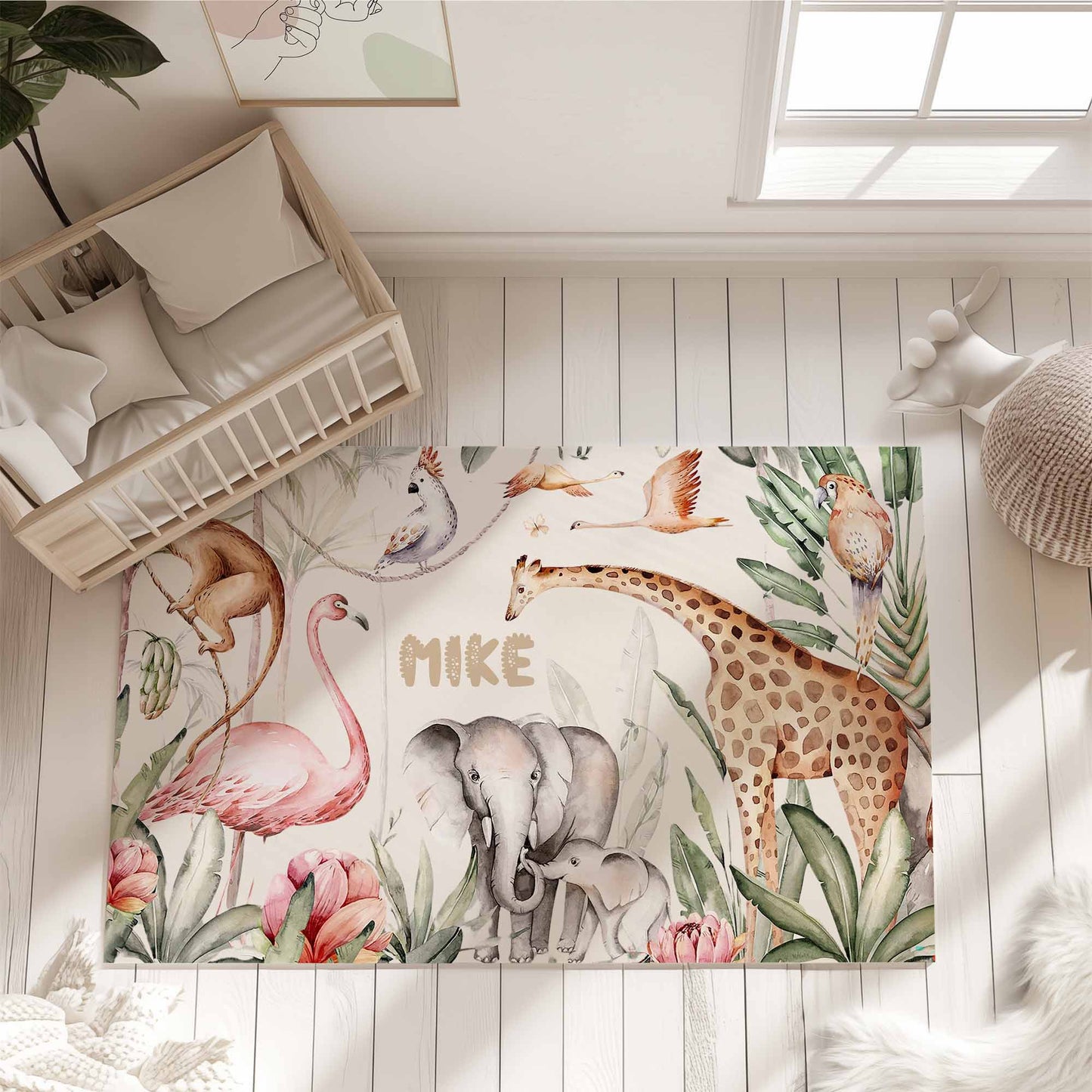 Safari Animals Playroom Rug