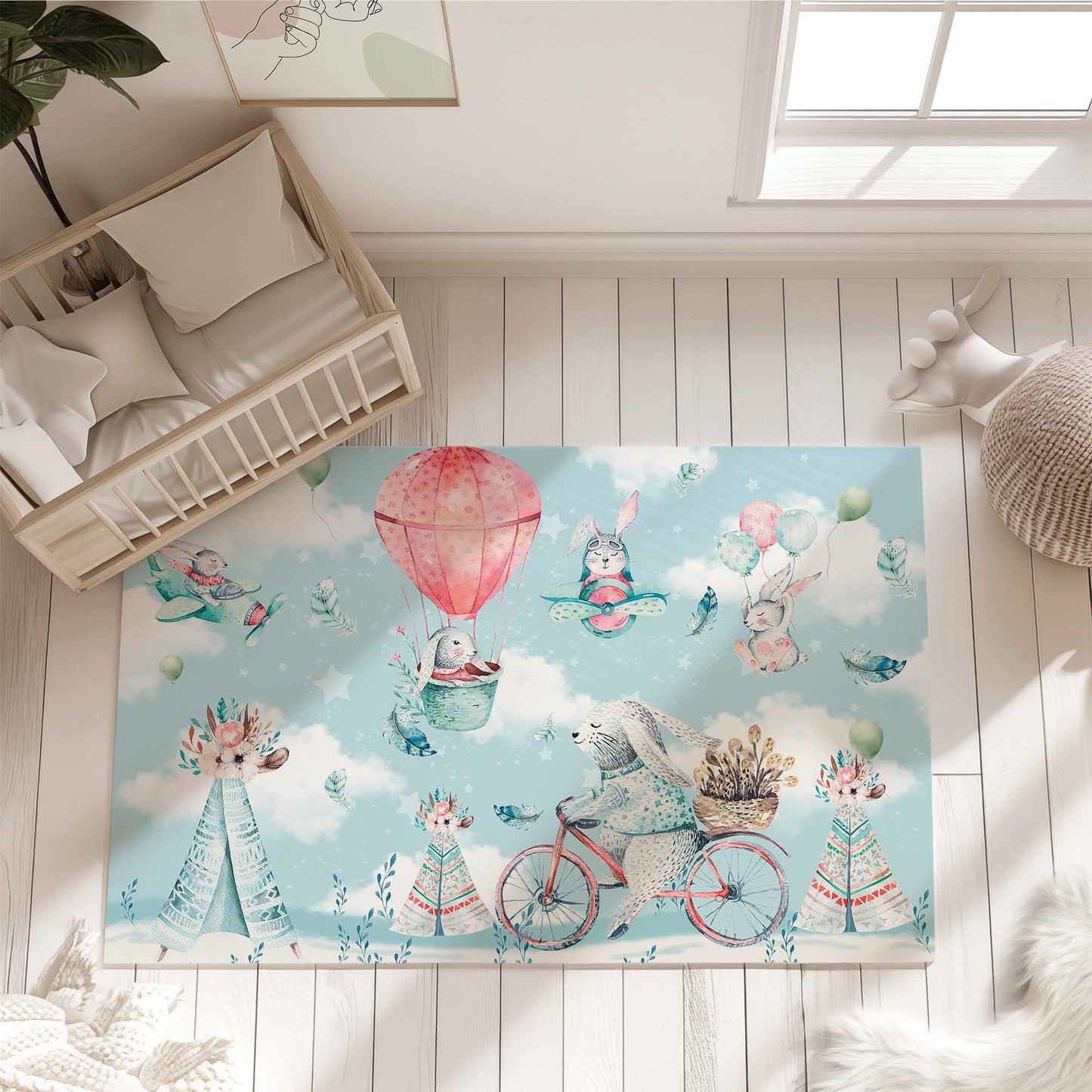 Little Bunny Playground Rug