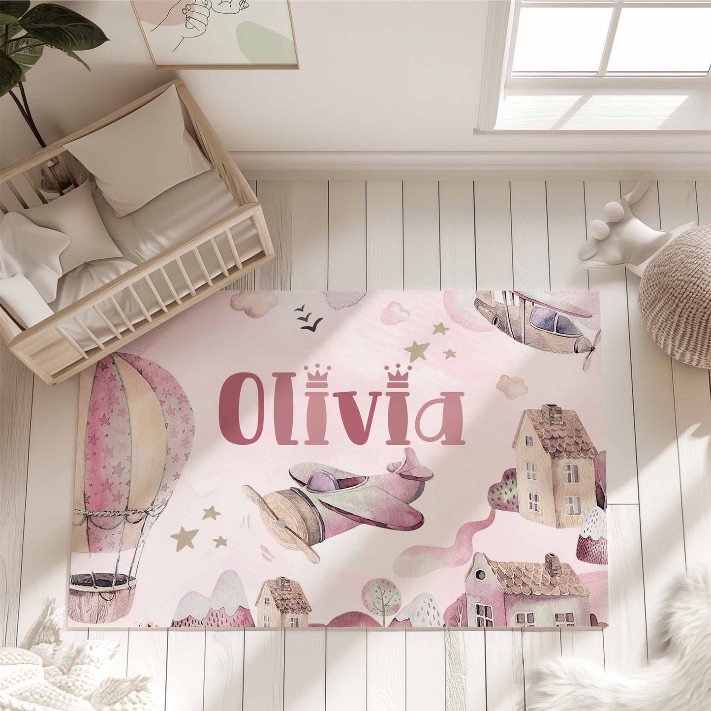 Airplane Nursery Rug