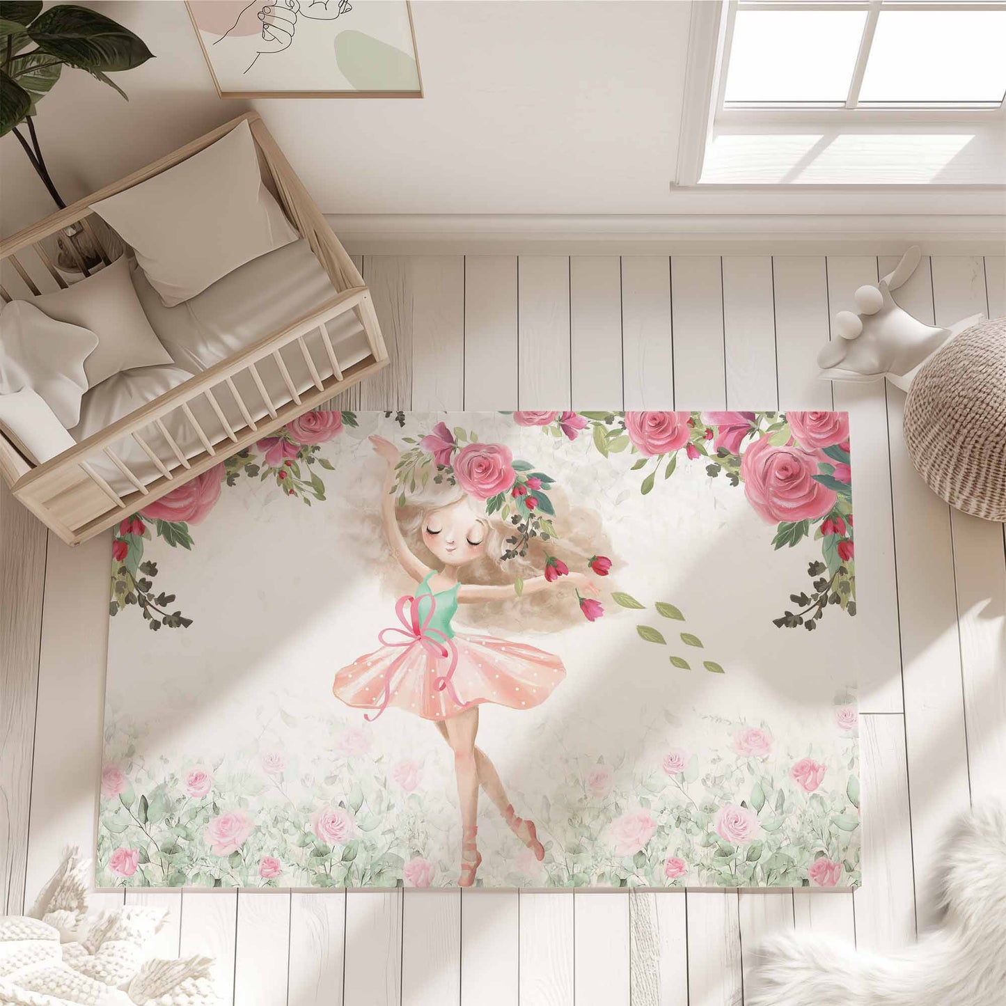 Ballerina Girl Playroom Rug