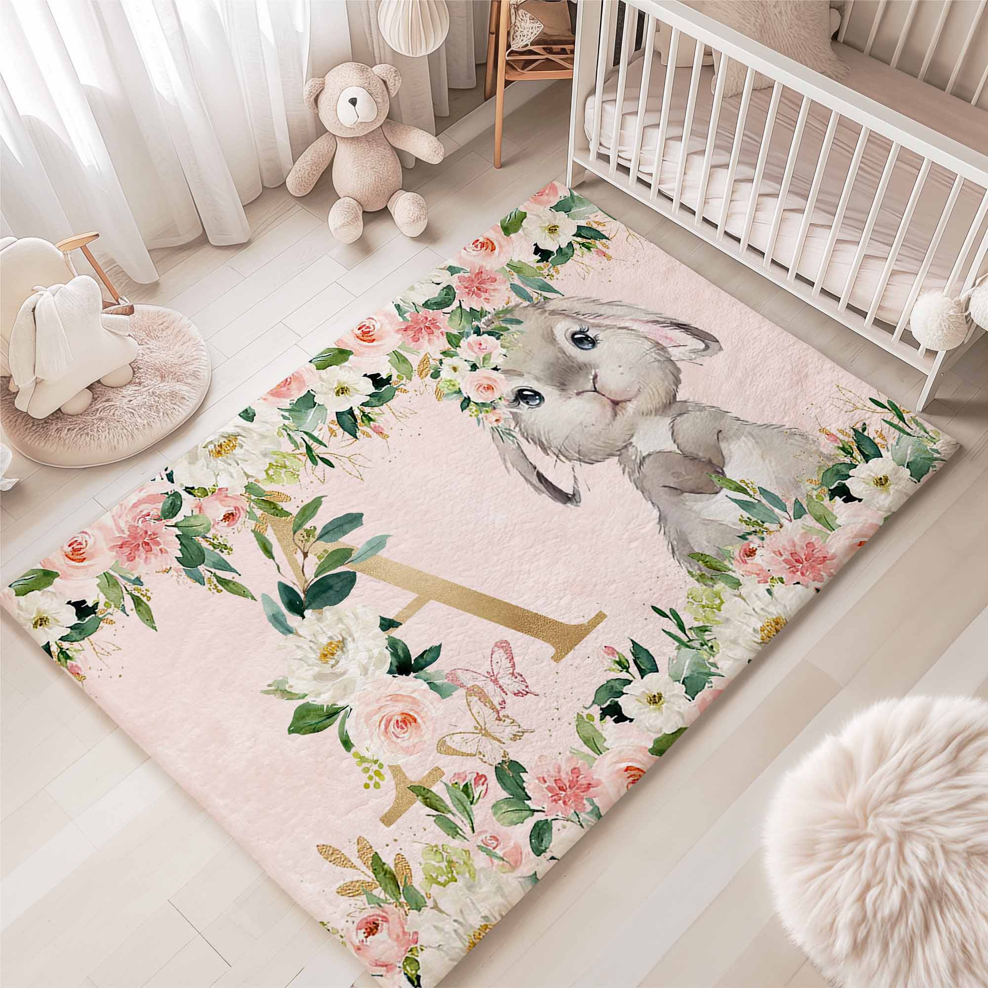 Bunny Rose Floral Rug – hugtorugs
