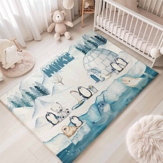 Arctic Animals Nursery Rug