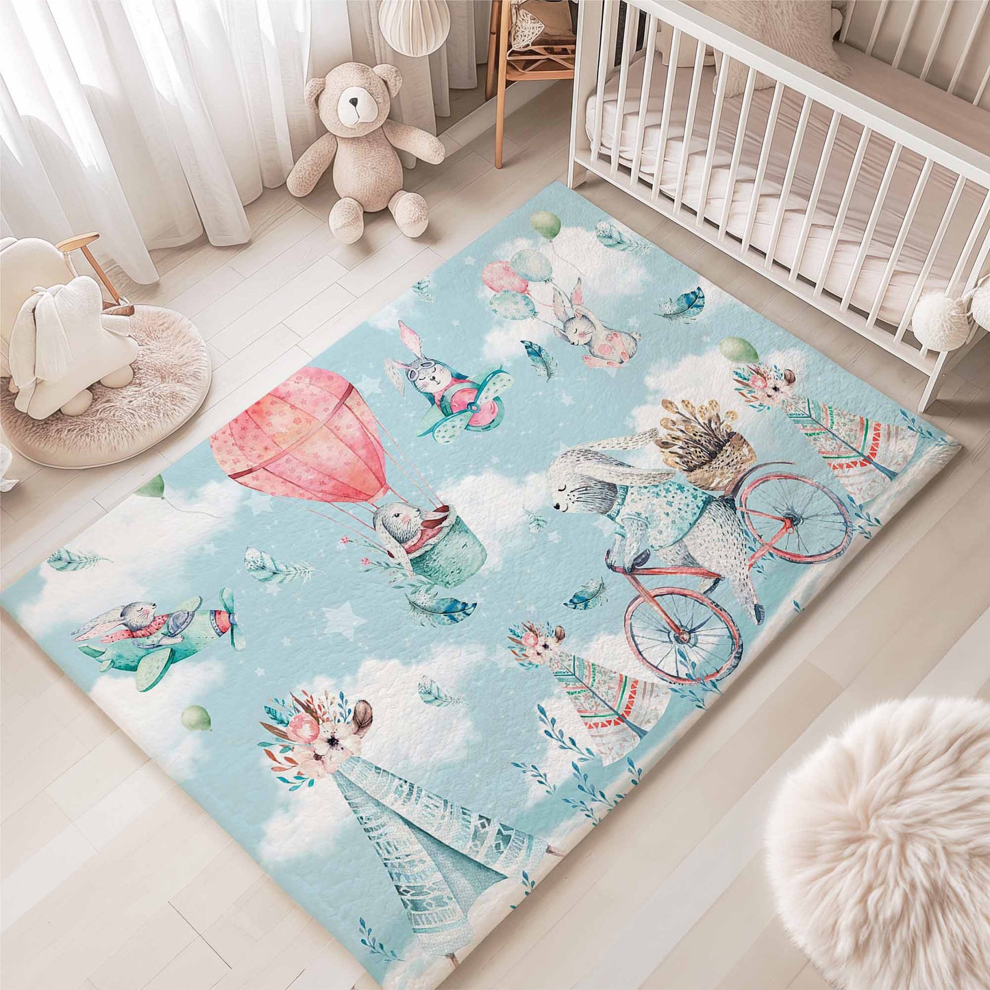 Little Bunny Playground Rug