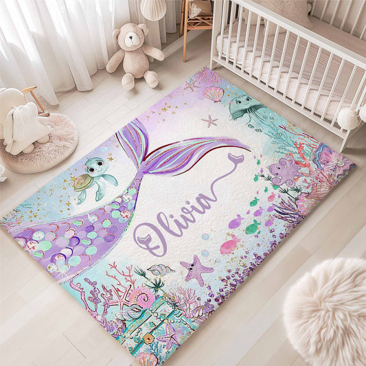 Little Mermaid Nursery Rug