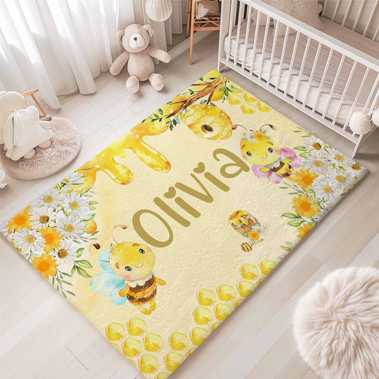Honey Bee Nursery Rug