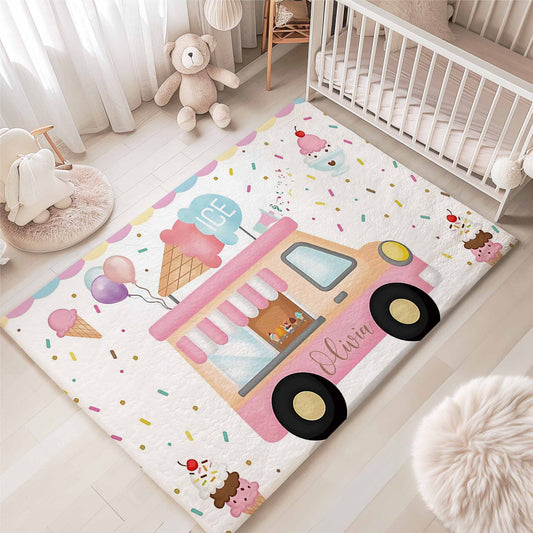 Ice Cream Van Nursery Rug
