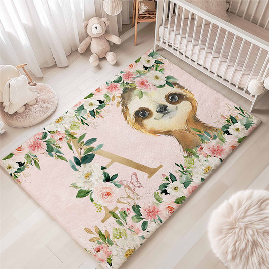 Sloth Rose Floral Rug