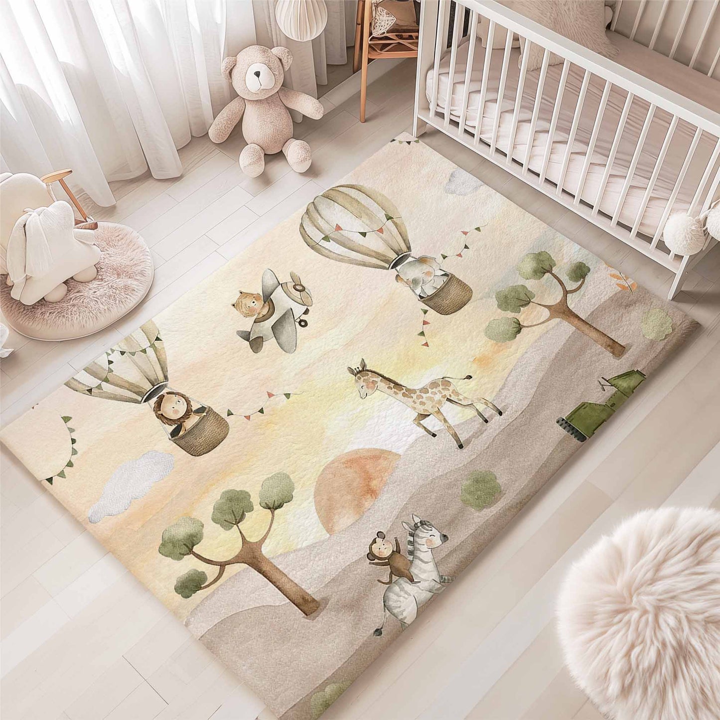 Safari Animals And Friends Rug