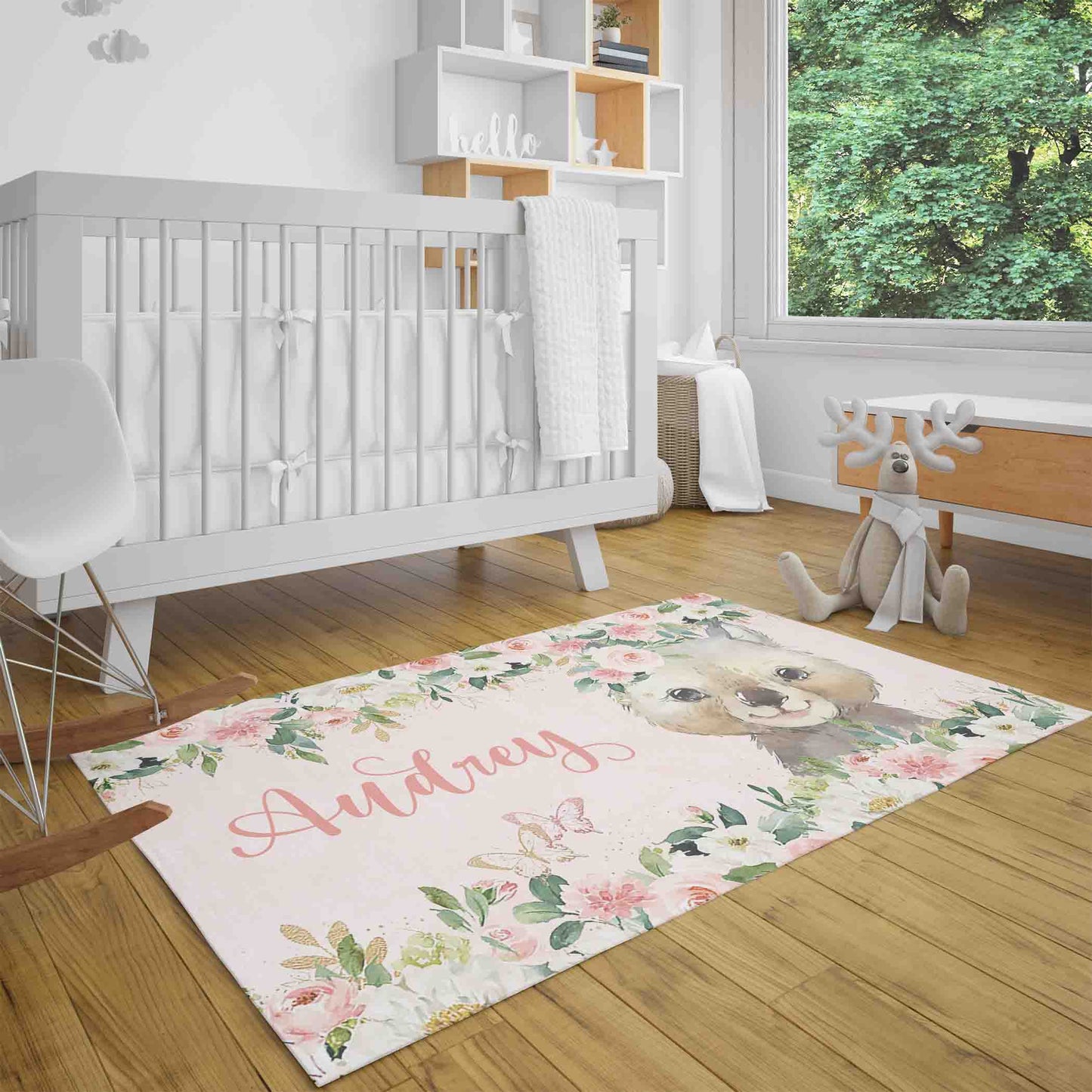 Wombat Rose Floral Rug