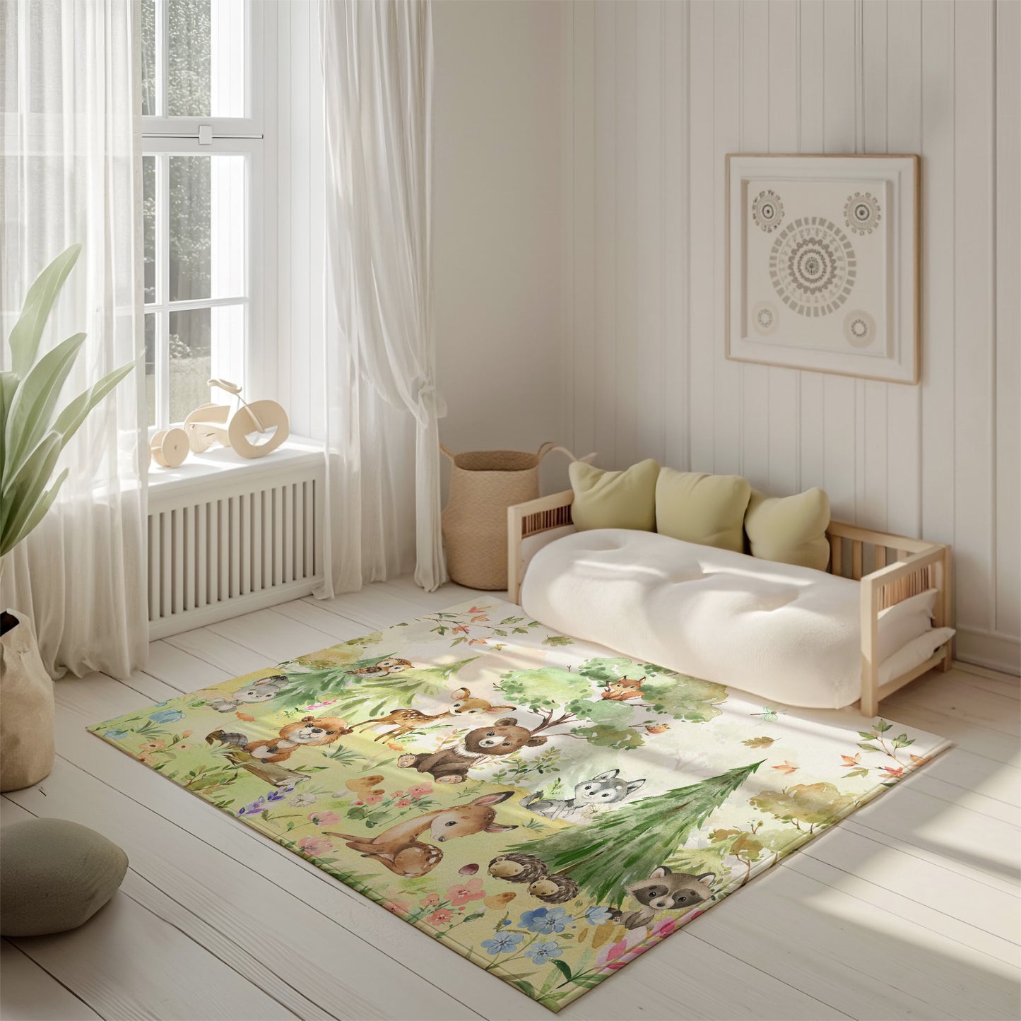 Woodland Animals And Friends Rug