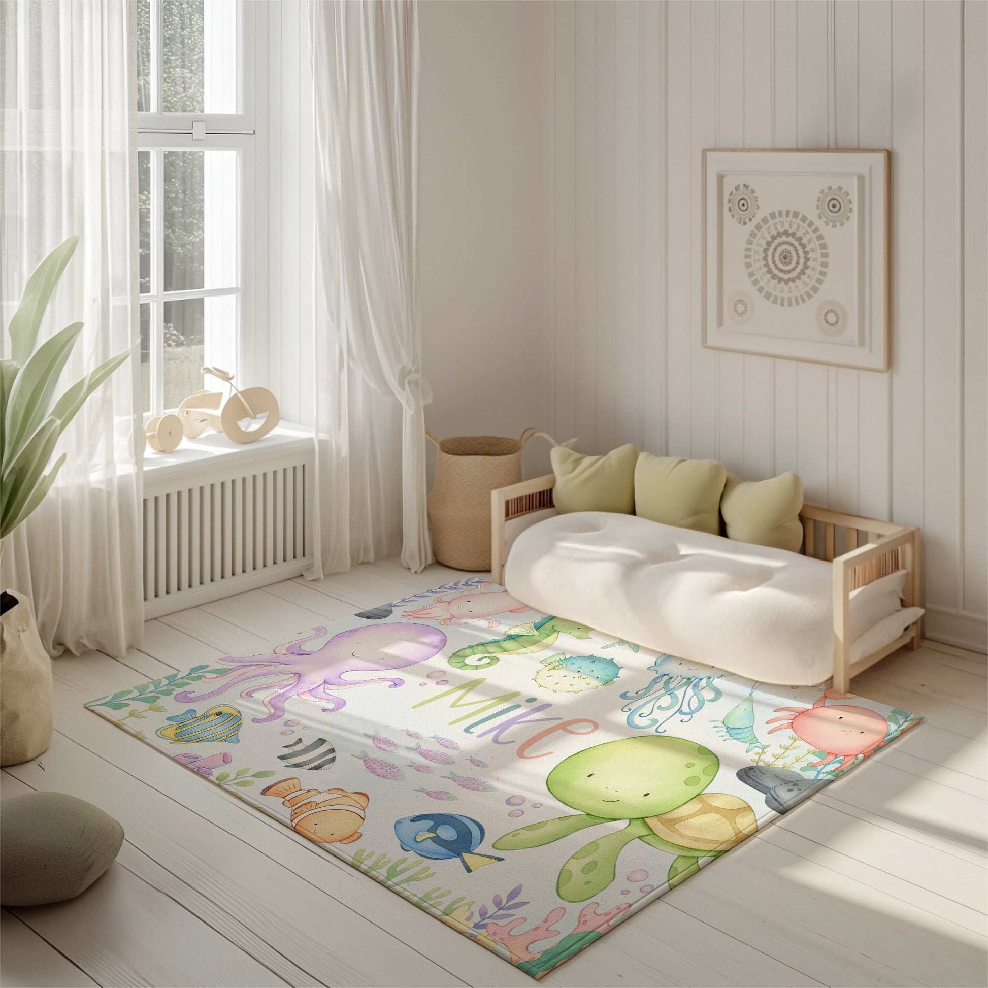 Ocean Animals Nursery Rug