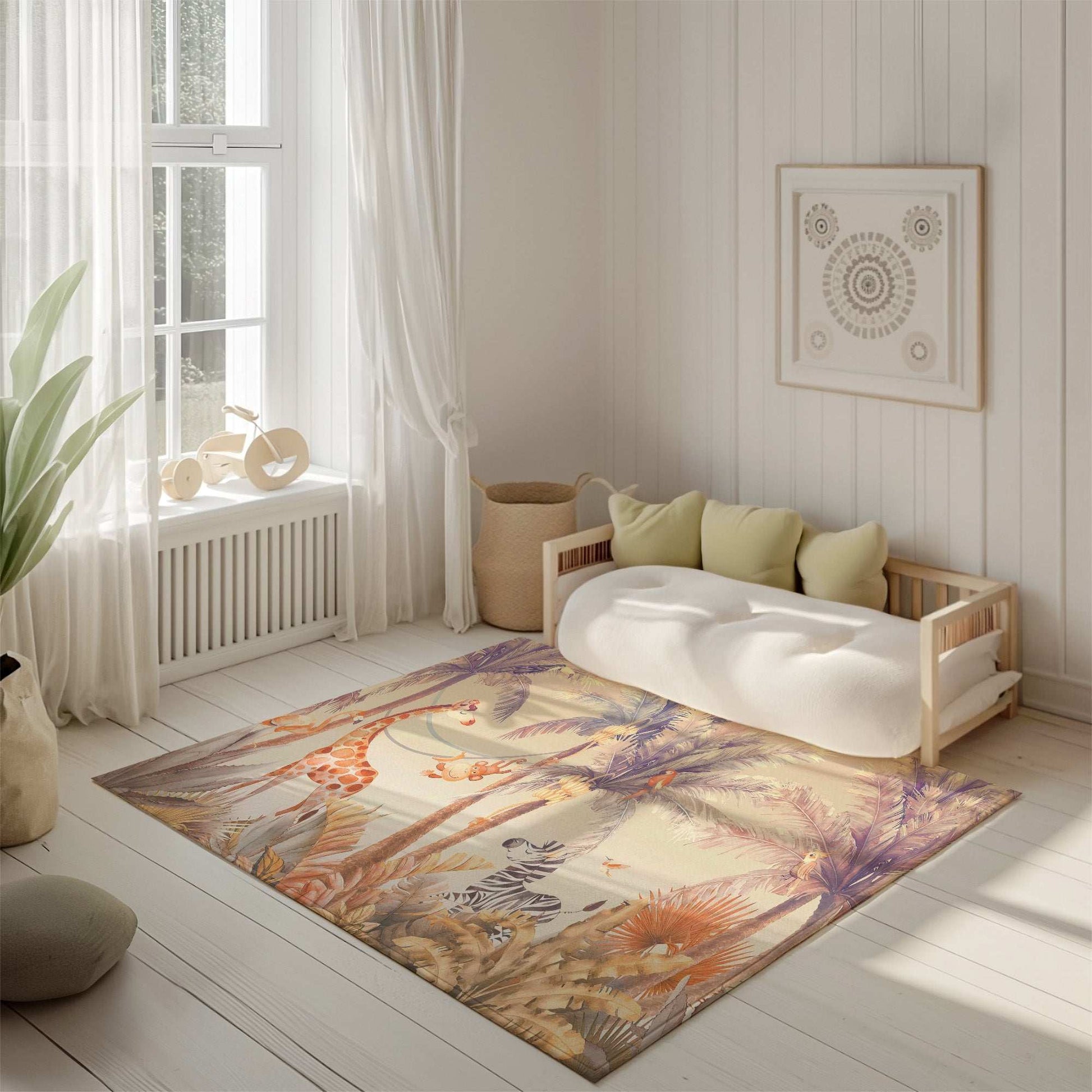 Safari Animals Nursery Rug