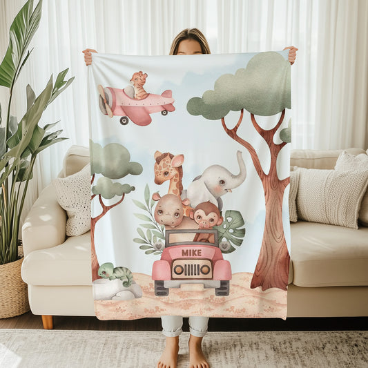 Animals In Car Blanket