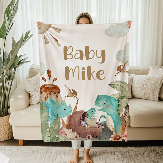Dinosaur Baby Blanket