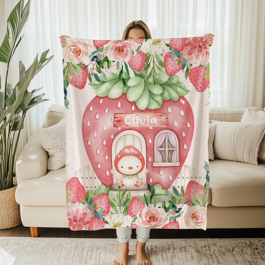 Strawberry Chicken Blanket