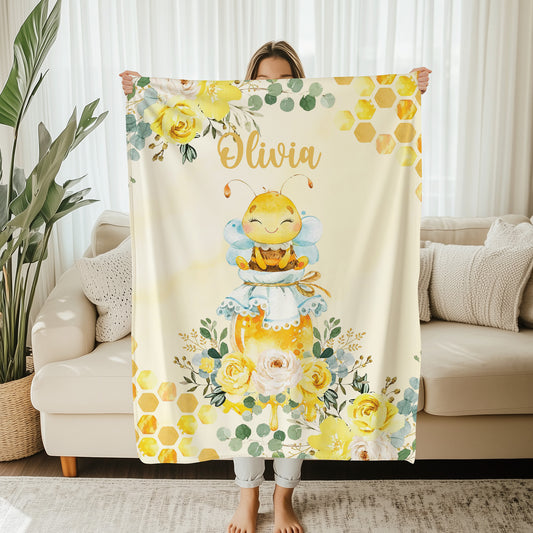 Baby Bee Nursery Blanket