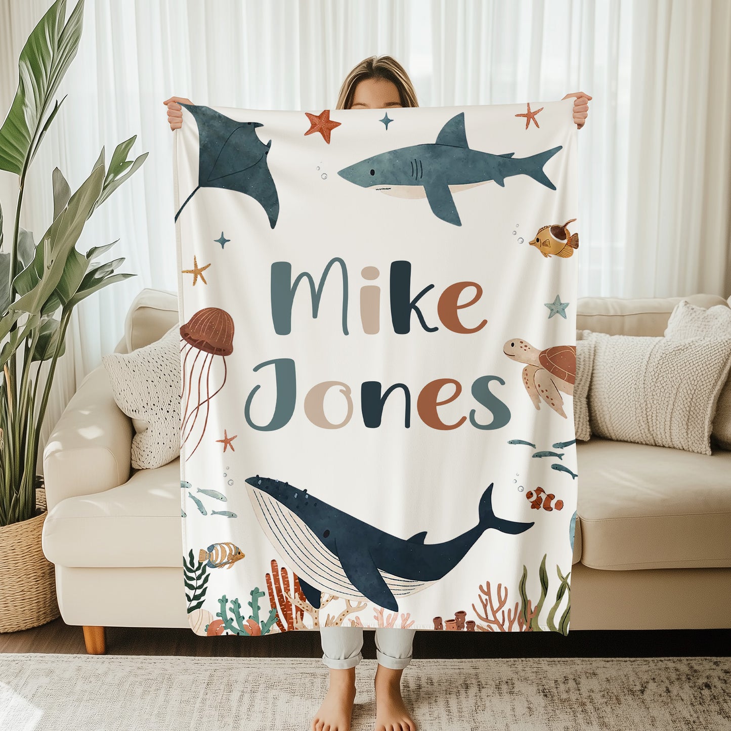 Ocean Shark Blanket