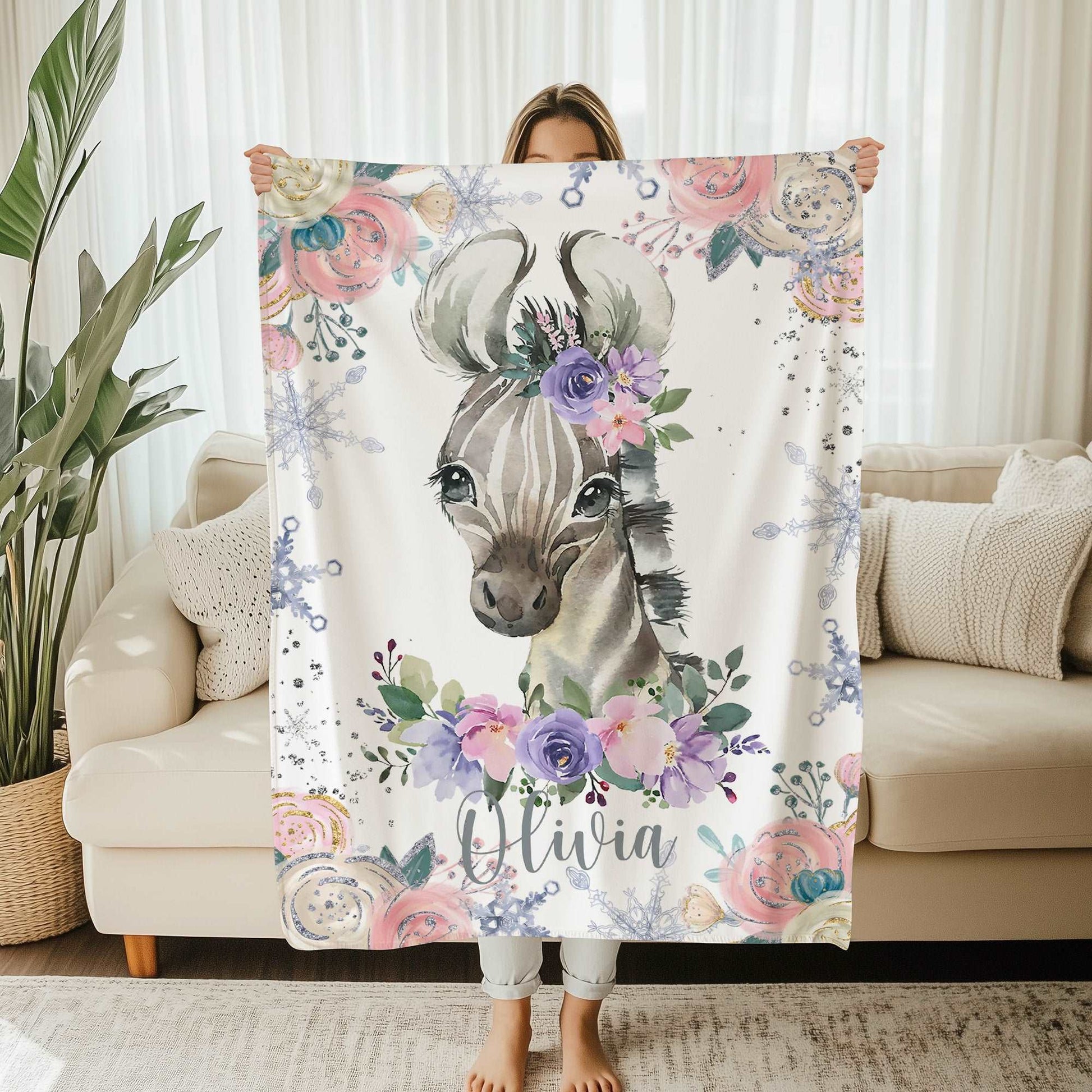 Zebra Baby Blanket