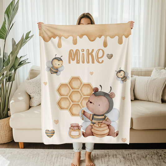 Bumble Bee Nursery Blanket