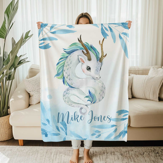 Dragon Floral Blanket