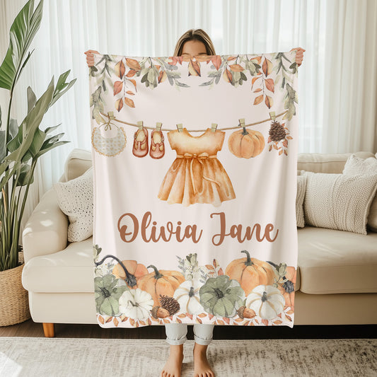 Autumn Baby Girl Blanket