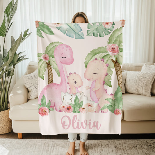 Dinosaur Family Blanket