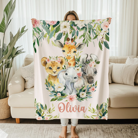 Safari Animals Blanket