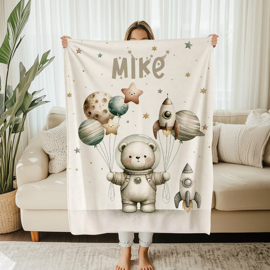 Astronaut Bear Blanket