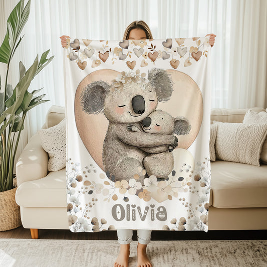 Mom And Baby Koala Blanket