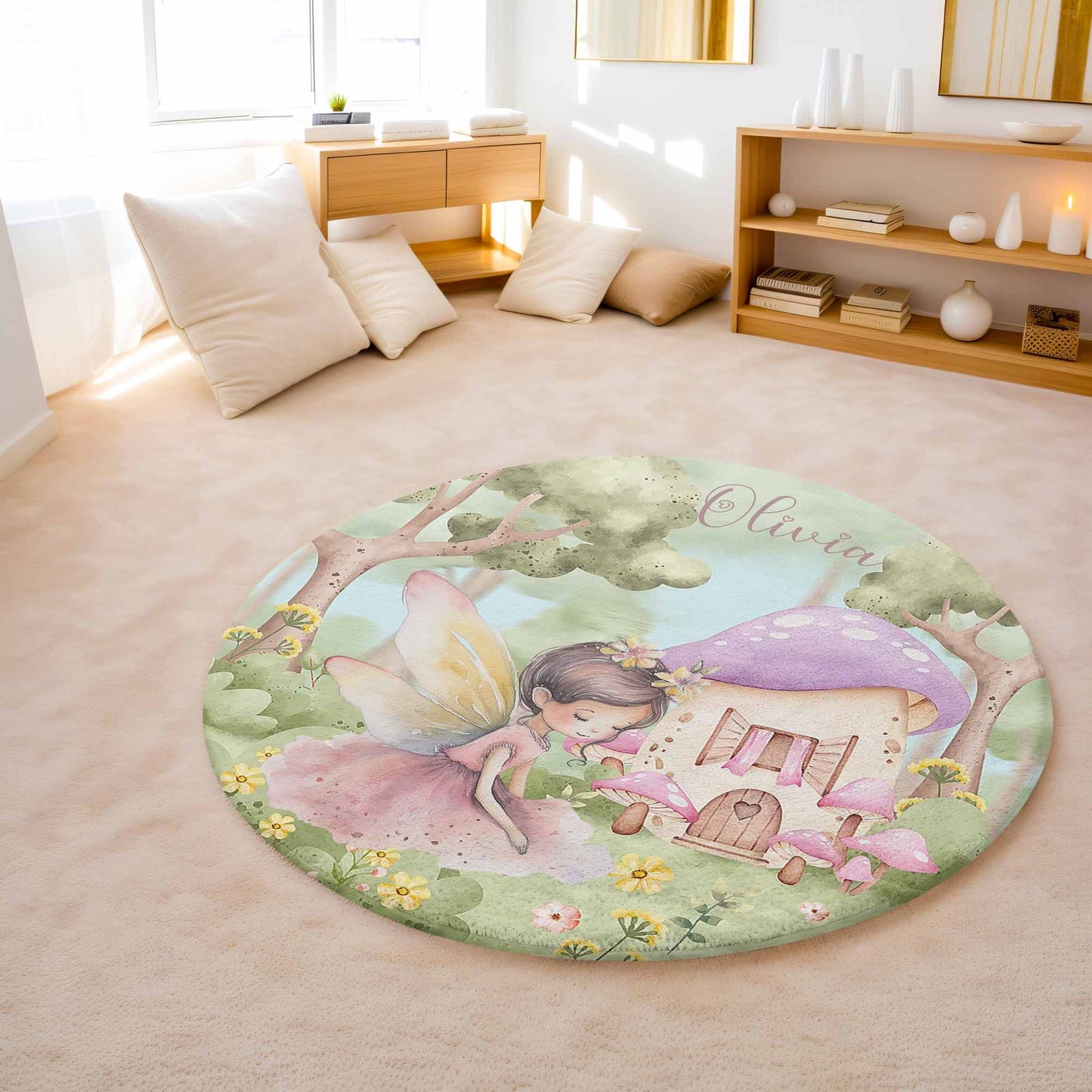 Princess Fairy Round Rug
