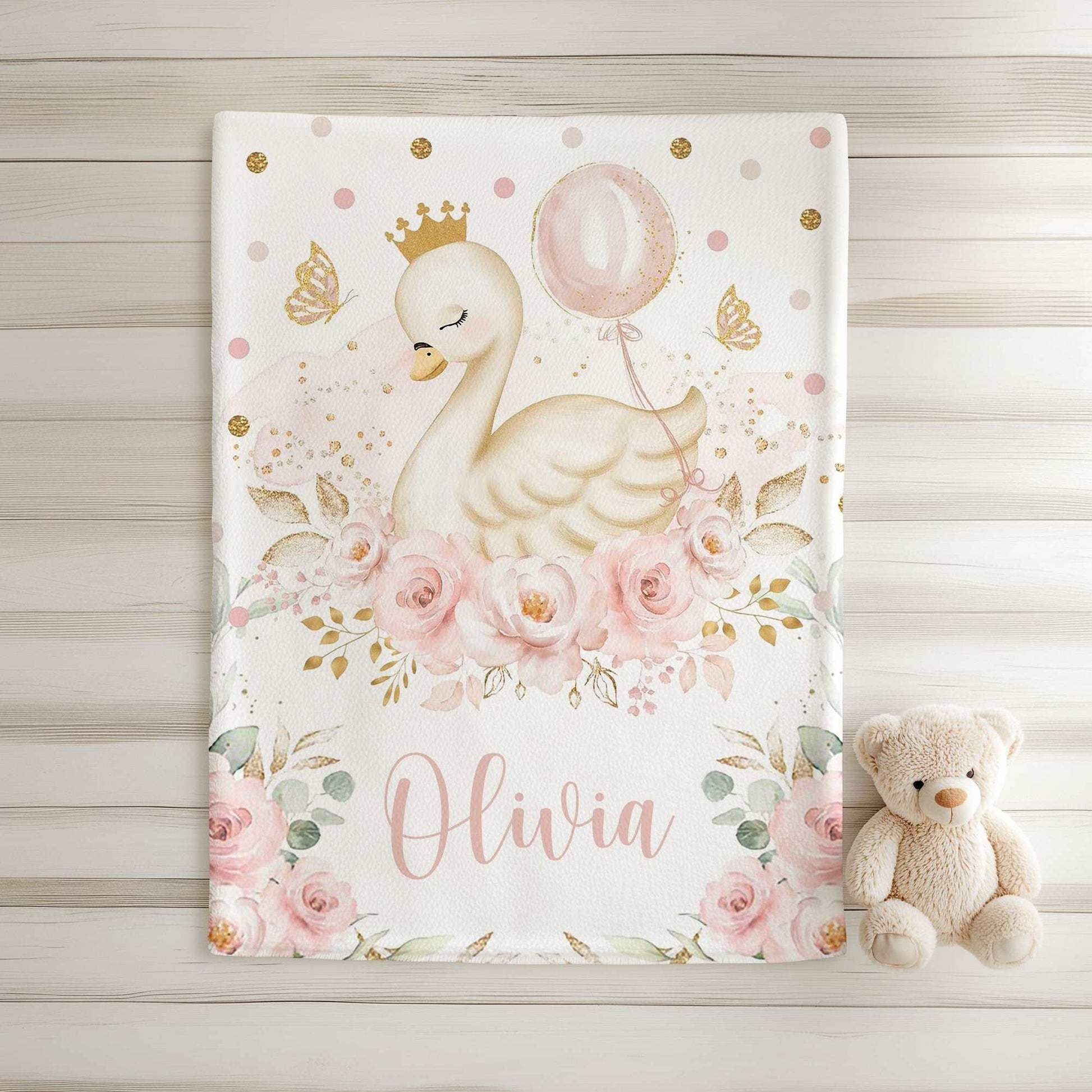 Baby Swan Blanket