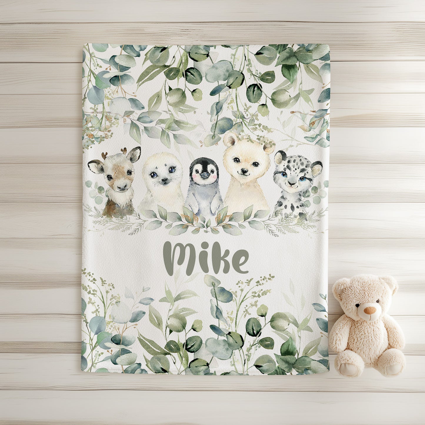 Arctic Animals Nursery Blanket