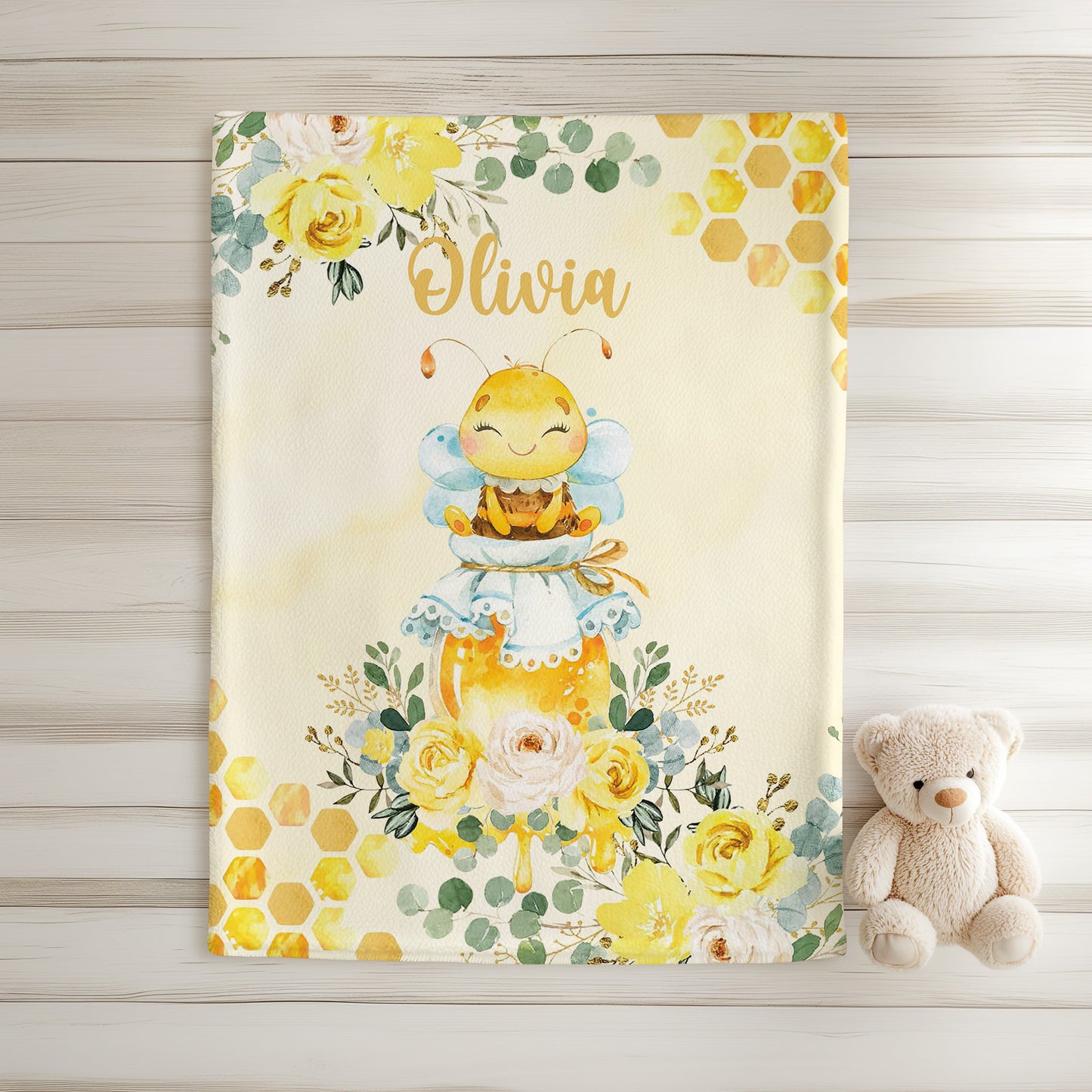 Baby Bee Nursery Blanket