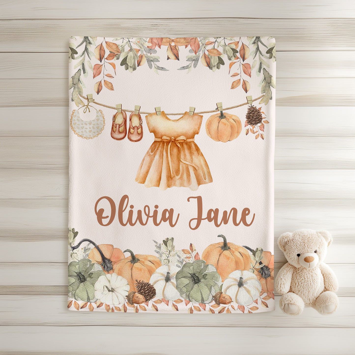 Autumn Baby Girl Blanket